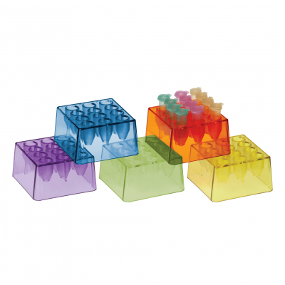 MiniOne® T-Rack™ Microtube Rack, 1.5 / 2.0 mL - Set of 5 racks (M3181)