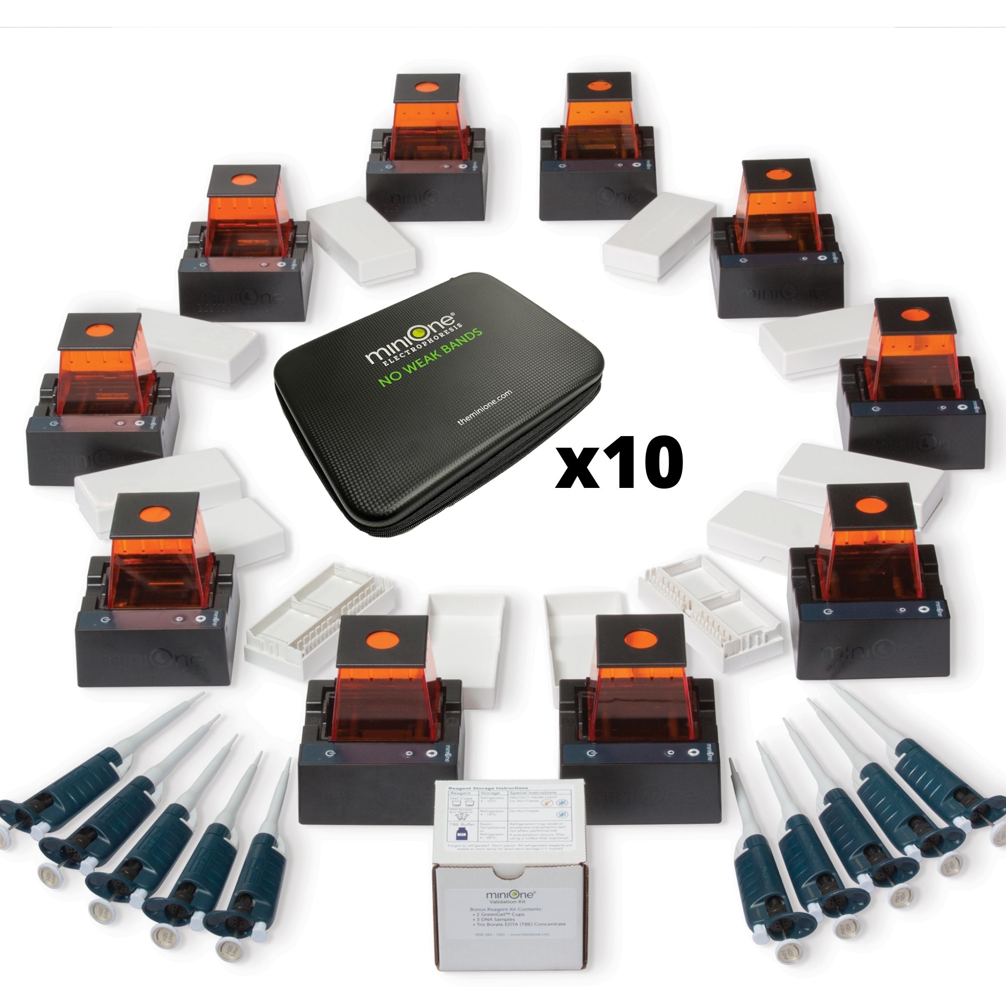 MiniOne Electrophoresis System Classroom Set