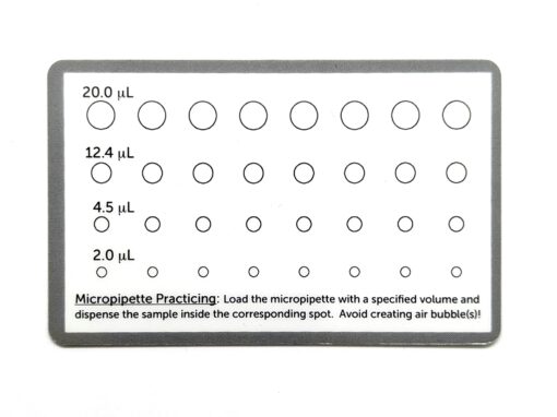 Pipette Practice Cards - Set of 20 (M2025)